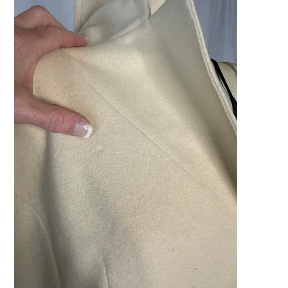 Retro Halogen fitted cream peacoat hoilday formal size medium